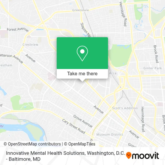 Innovative Mental Health Solutions map
