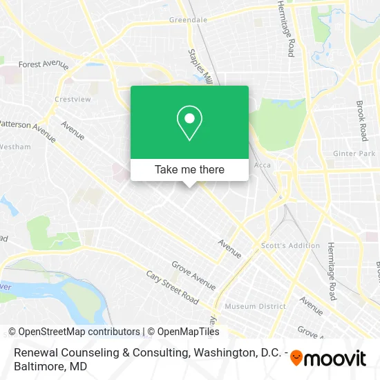 Renewal Counseling & Consulting map