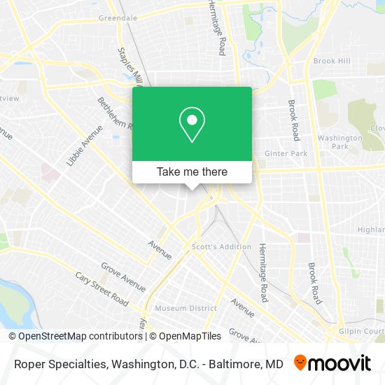 Roper Specialties map