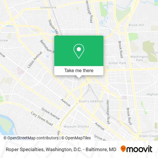 Roper Specialties map