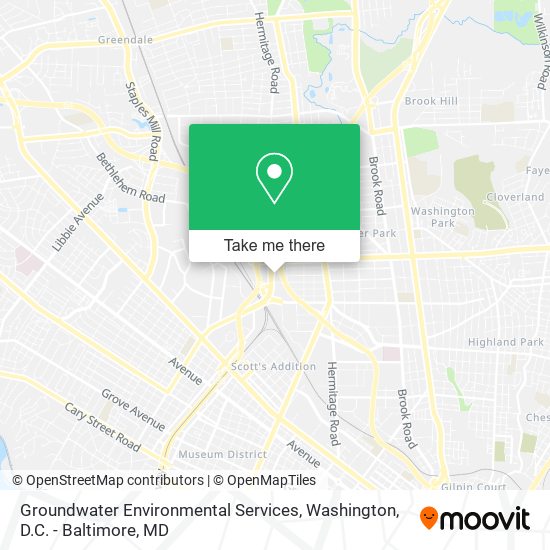 Groundwater Environmental Services map