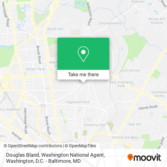 Douglas Bland, Washington National Agent map