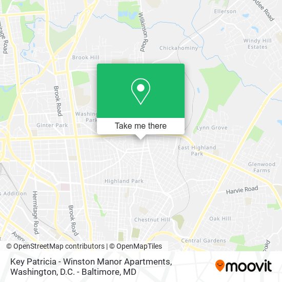 Key Patricia - Winston Manor Apartments map
