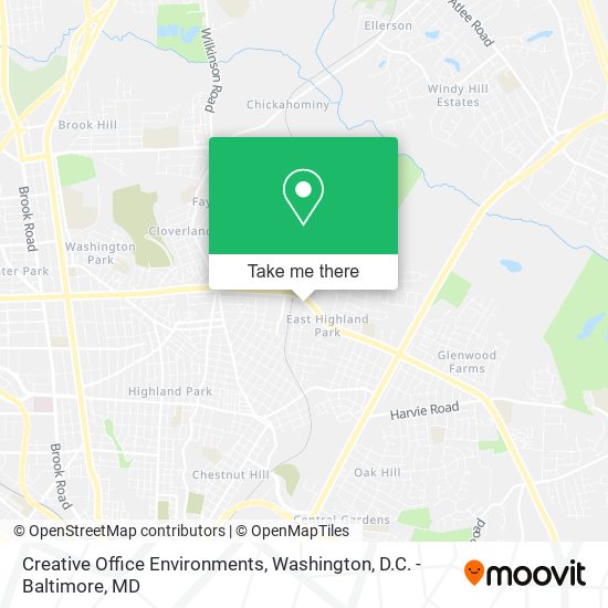 Creative Office Environments map