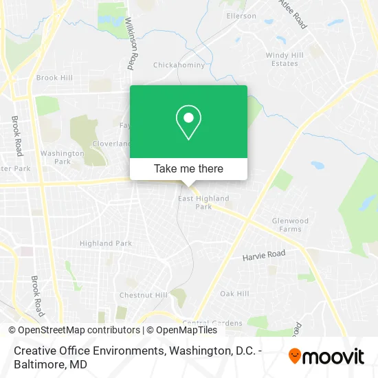Creative Office Environments map