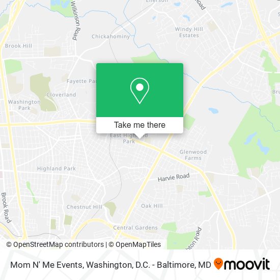 Mom N' Me Events map