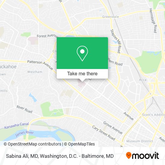 Sabina Ali, MD map
