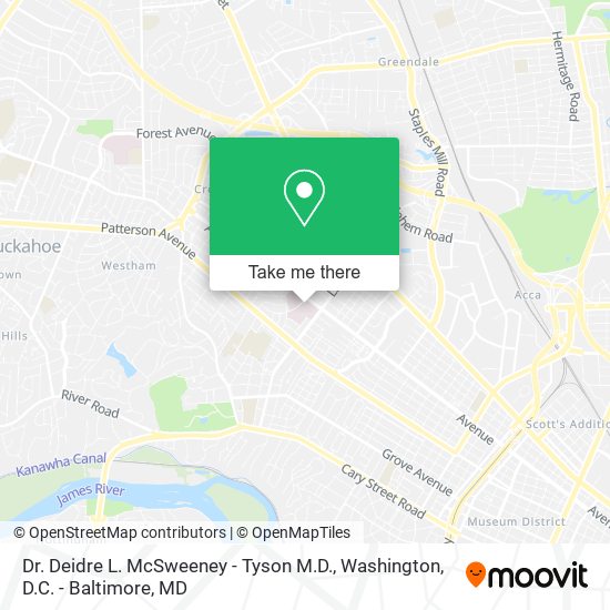 Dr. Deidre L. McSweeney - Tyson M.D. map