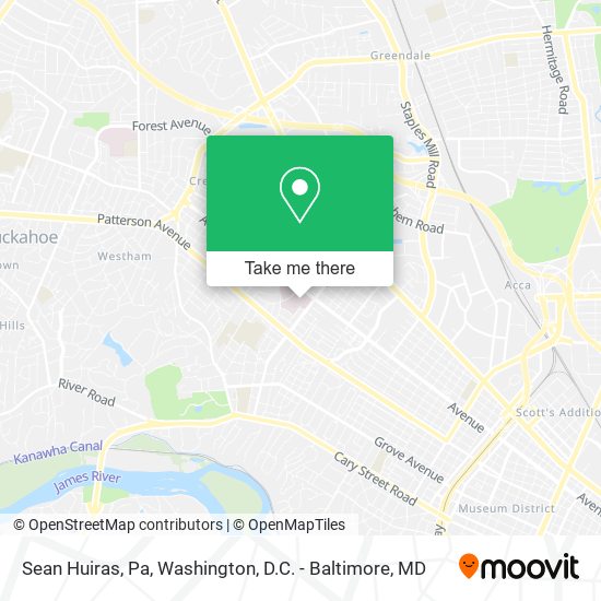 Sean Huiras, Pa map