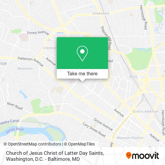 Church of Jesus Christ of Latter Day Saints map