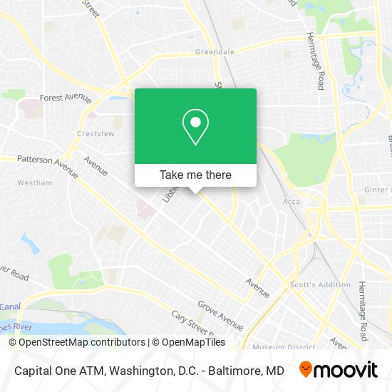Mapa de Capital One ATM