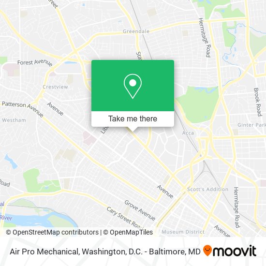 Air Pro Mechanical map