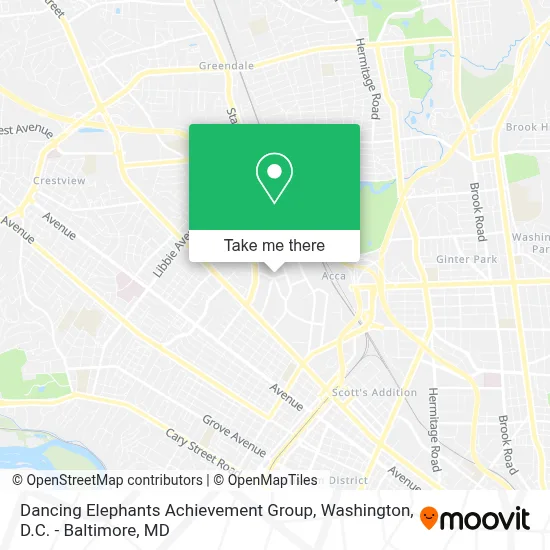 Dancing Elephants Achievement Group map