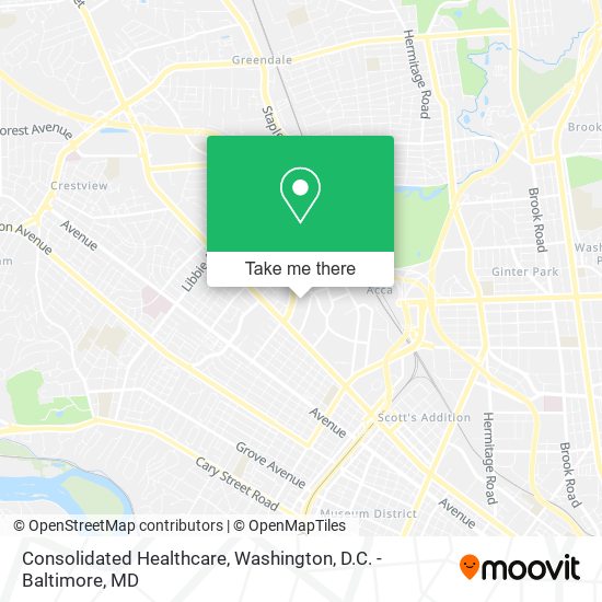 Consolidated Healthcare map