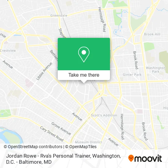 Jordan Rowe - Rva's Personal Trainer map