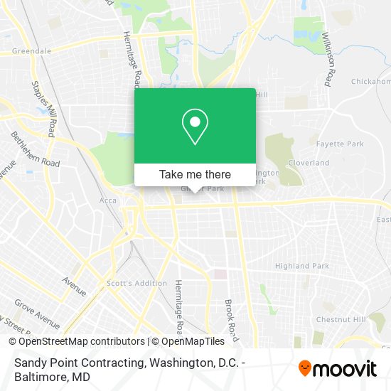 Sandy Point Contracting map