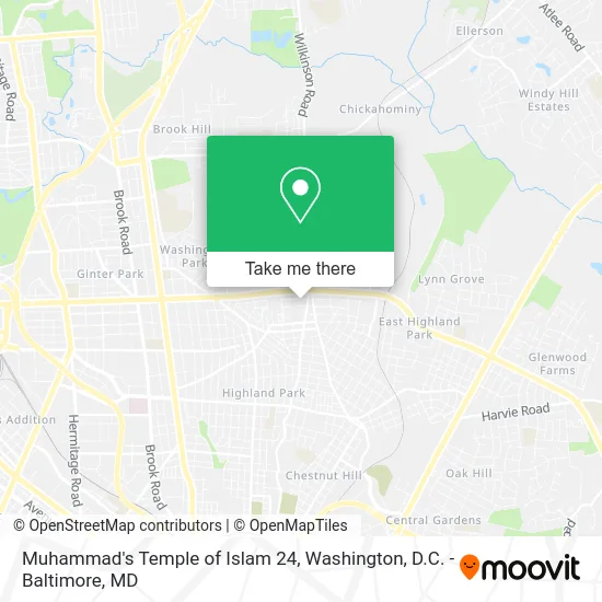 Muhammad's Temple of Islam 24 map