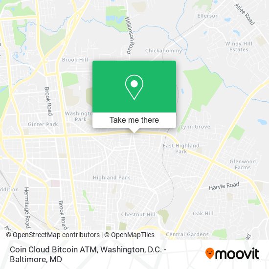 Coin Cloud Bitcoin ATM map