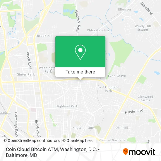 Mapa de Coin Cloud Bitcoin ATM