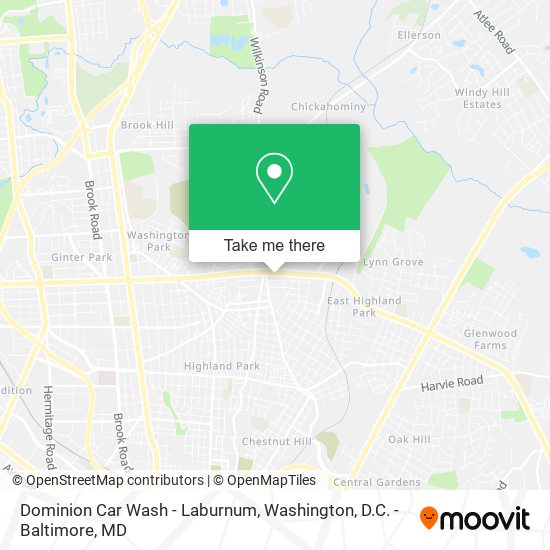 Mapa de Dominion Car Wash - Laburnum