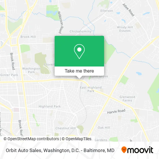 Orbit Auto Sales map
