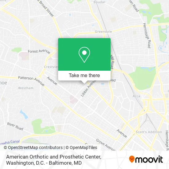 Mapa de American Orthotic and Prosthetic Center