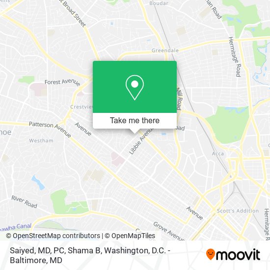 Mapa de Saiyed, MD, PC, Shama B