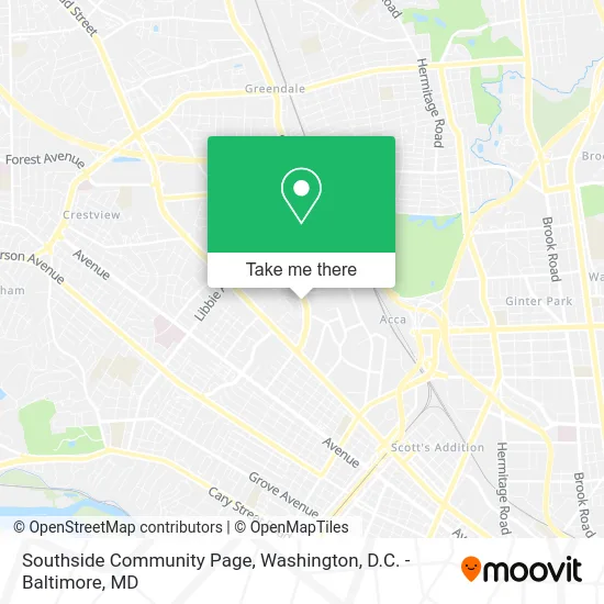 Southside Community Page map