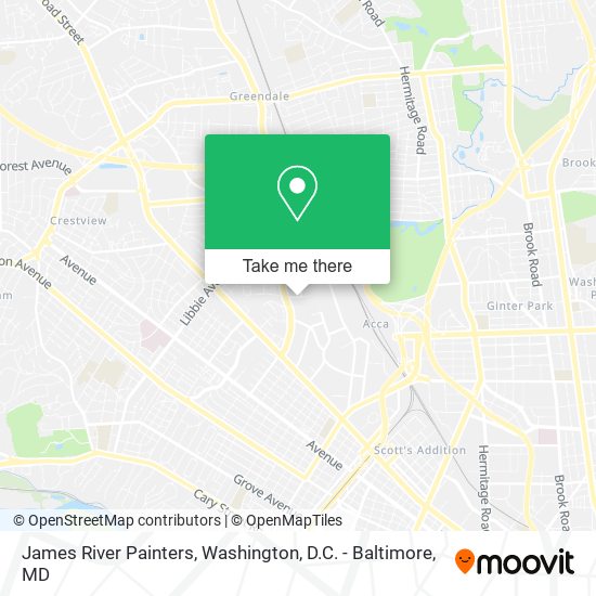 James River Painters map