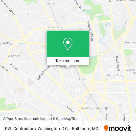 RVL Contractors map