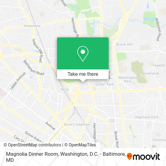 Magnolia Dinner Room map