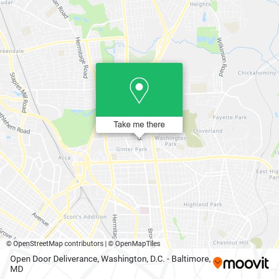Open Door Deliverance map