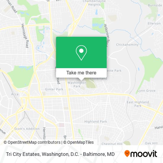 Tri City Estates map