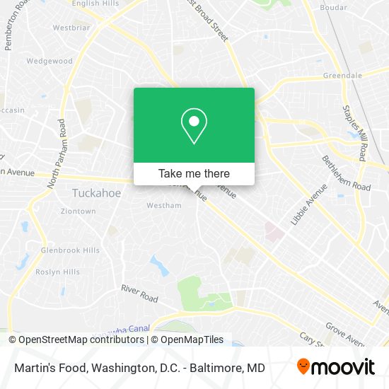 Martin's Food map