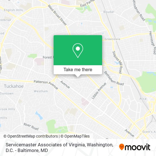 Servicemaster Associates of Virginia map