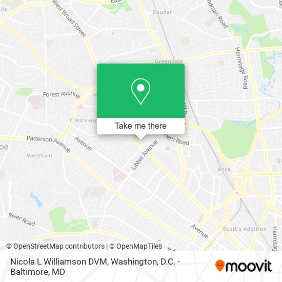 Nicola L Williamson DVM map