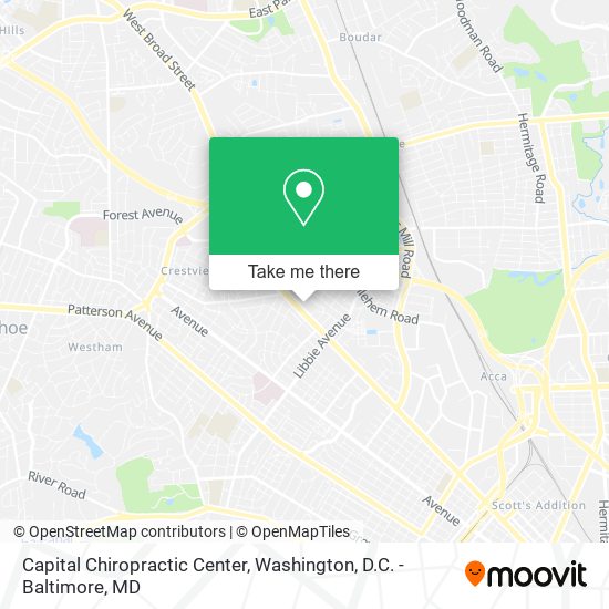 Mapa de Capital Chiropractic Center