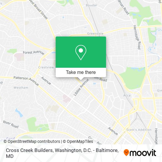 Mapa de Cross Creek Builders