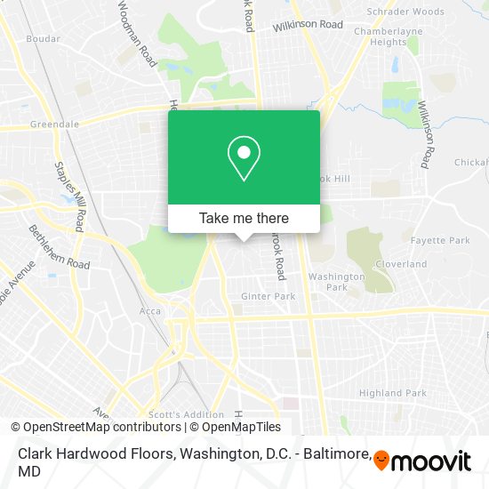 Mapa de Clark Hardwood Floors