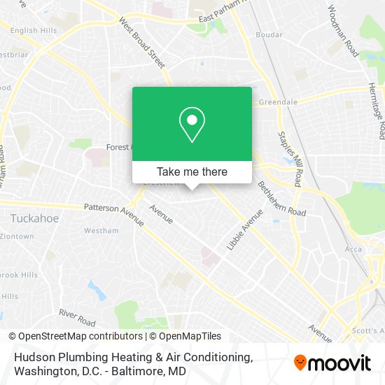 Mapa de Hudson Plumbing Heating & Air Conditioning