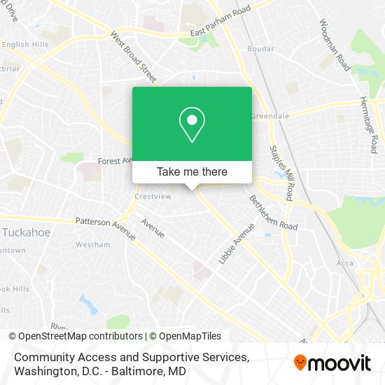 Community Access and Supportive Services map
