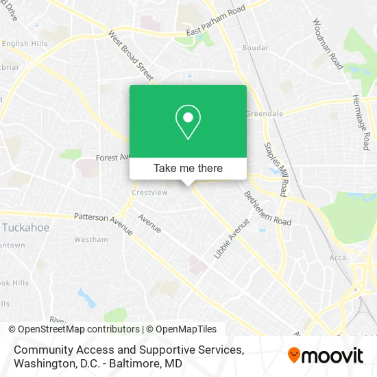 Mapa de Community Access and Supportive Services