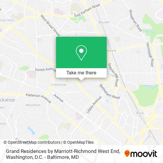 Grand Residences by Marriott-Richmond West End map