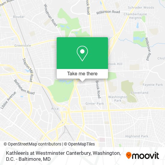 Mapa de Kathleen's at Westminster Canterbury