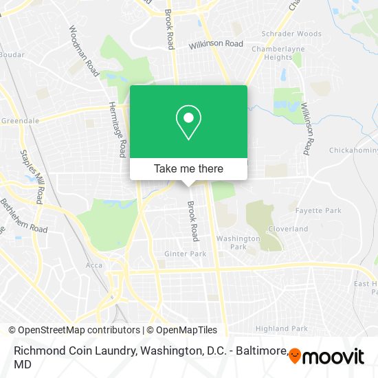 Richmond Coin Laundry map