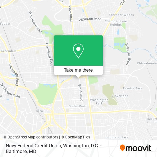 Mapa de Navy Federal Credit Union