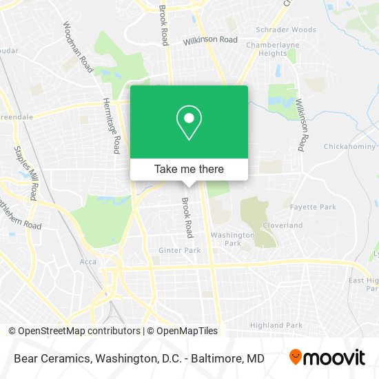 Bear Ceramics map