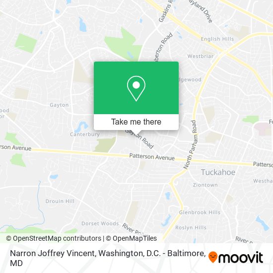 Narron Joffrey Vincent map