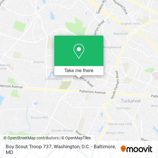 Boy Scout Troop 737 map