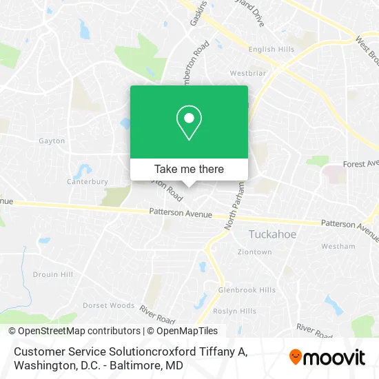 Customer Service Solutioncroxford Tiffany A map